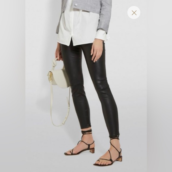 Vince Leather Zip Ankle Leggings - Picture 9 of 9